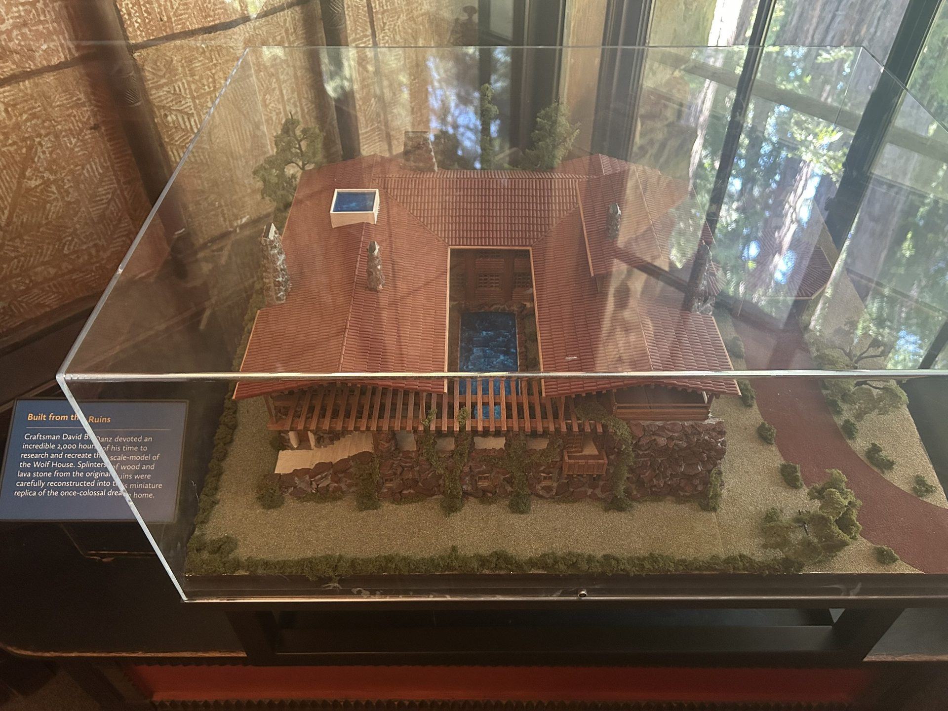 Scale model of Wolf House as it would have appeared