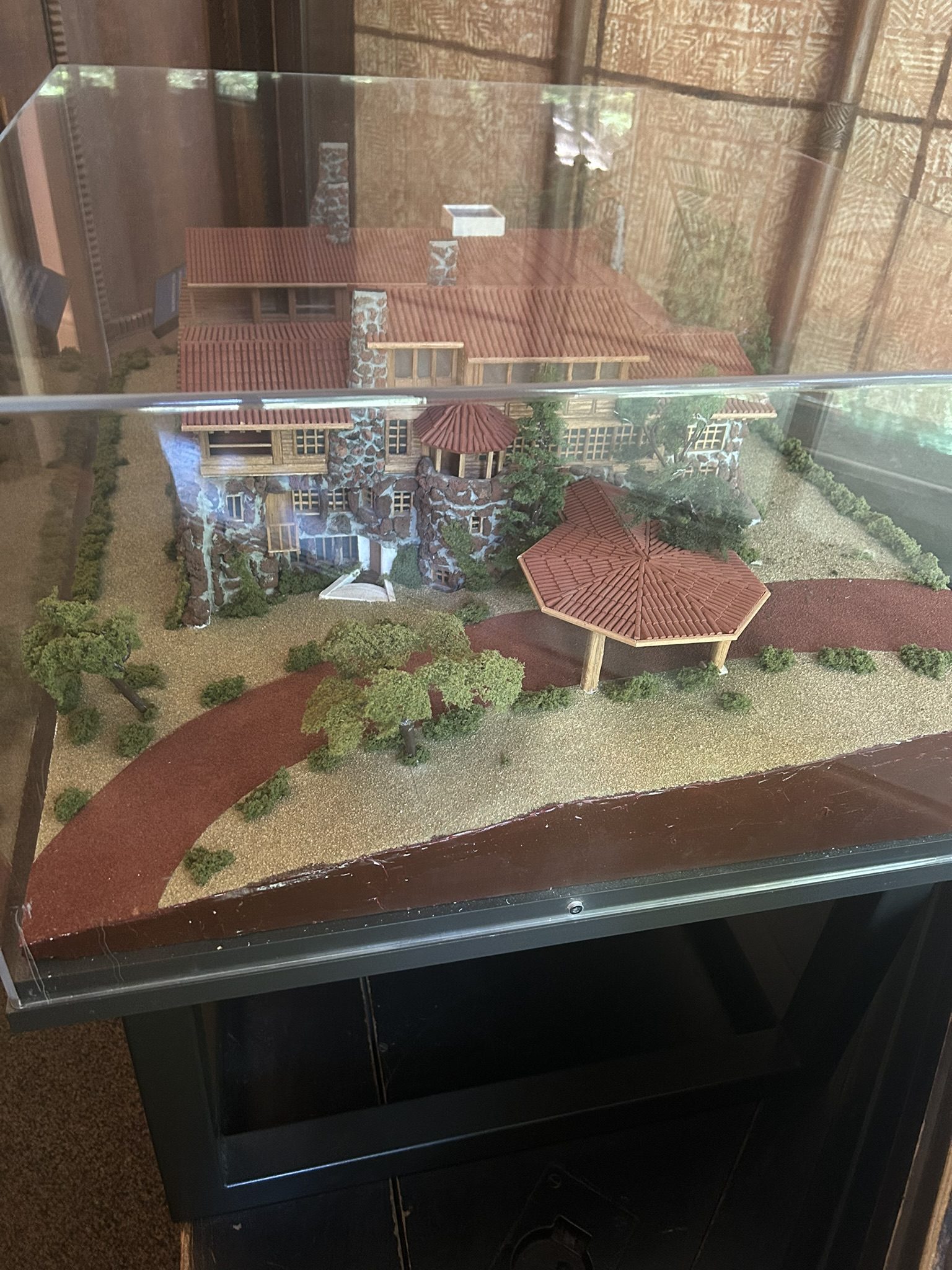 Scale model of Wolf House grounds from a different angle